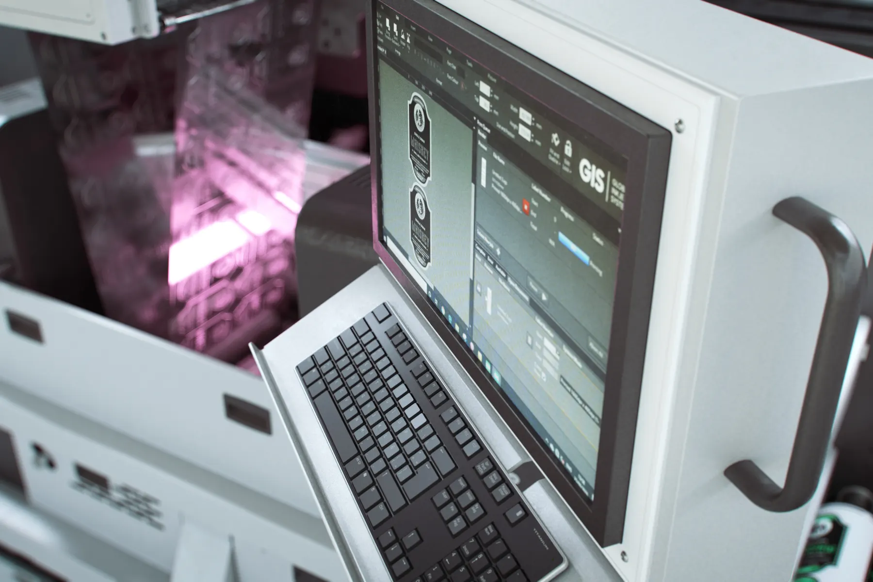 ABG JetFX (digital embellishment) in the Lemur Labels factory