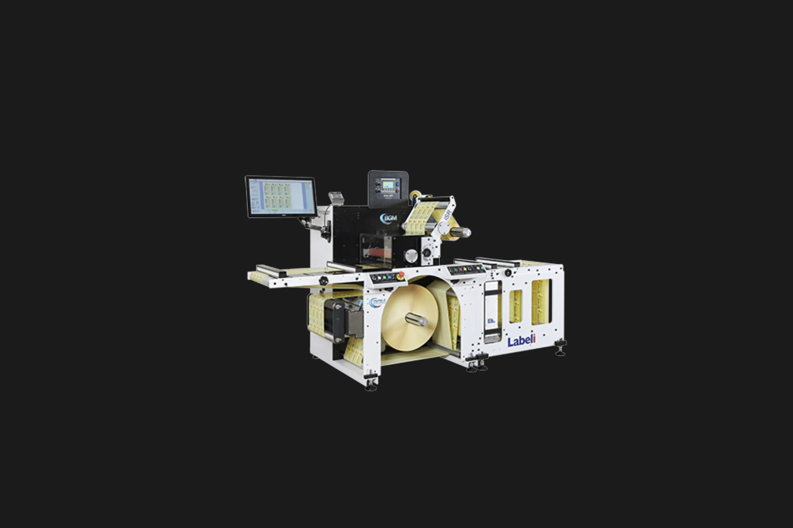 BGM inspection rewinder (slit, inspect & rewind) in the Lemur Labels factory
