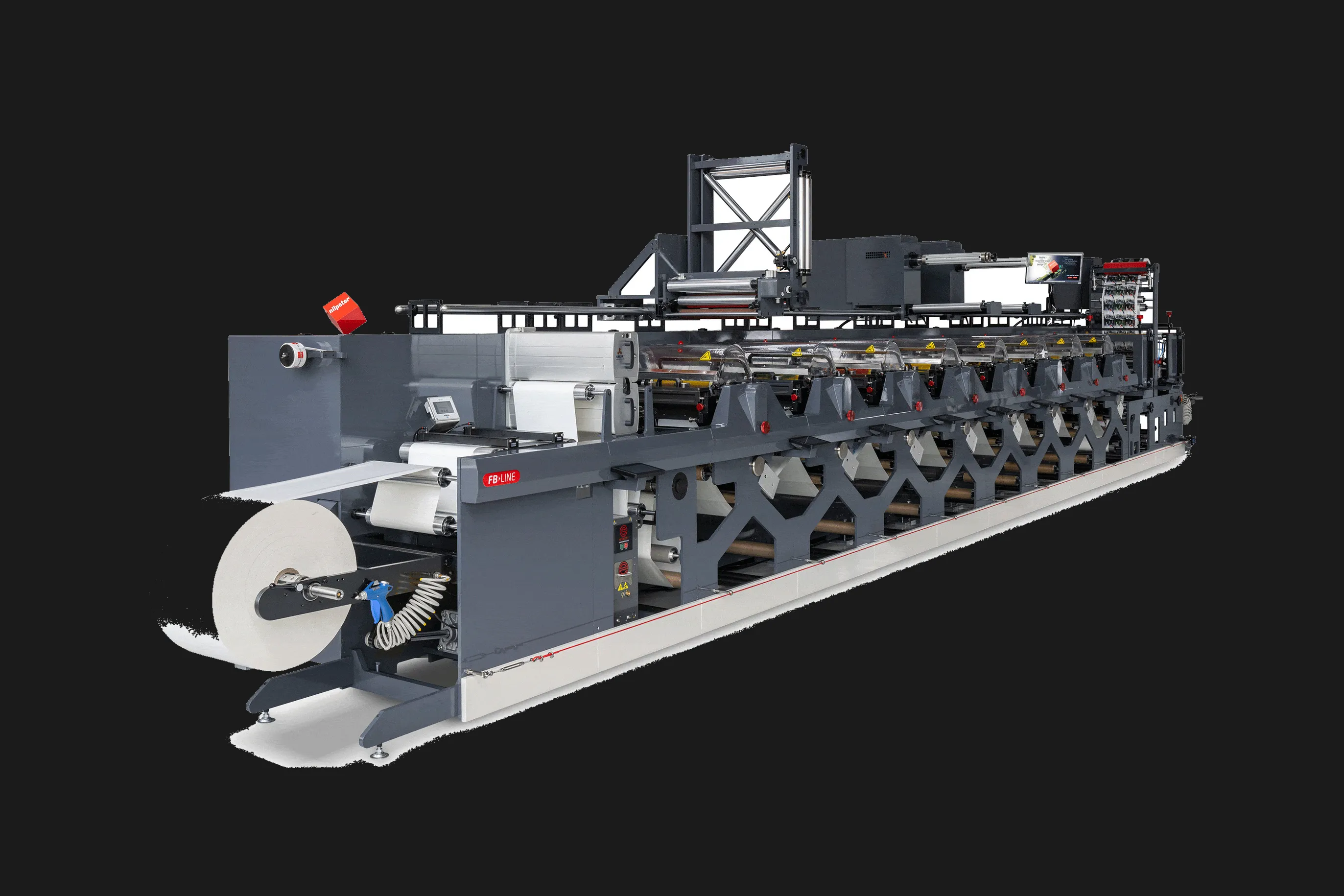 Nilpeter FB-14 (flexo press) in the Lemur Labels factory