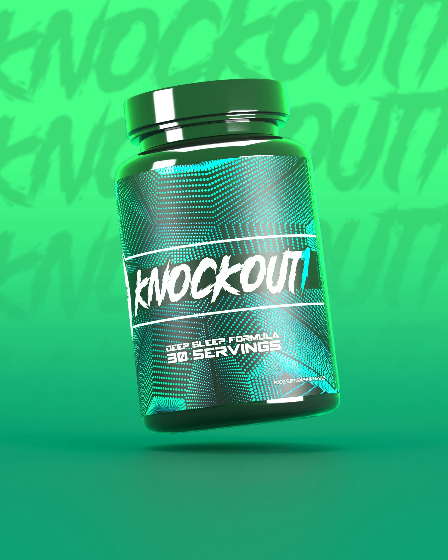 Supplement & Health label example — printed by Lemur Labels